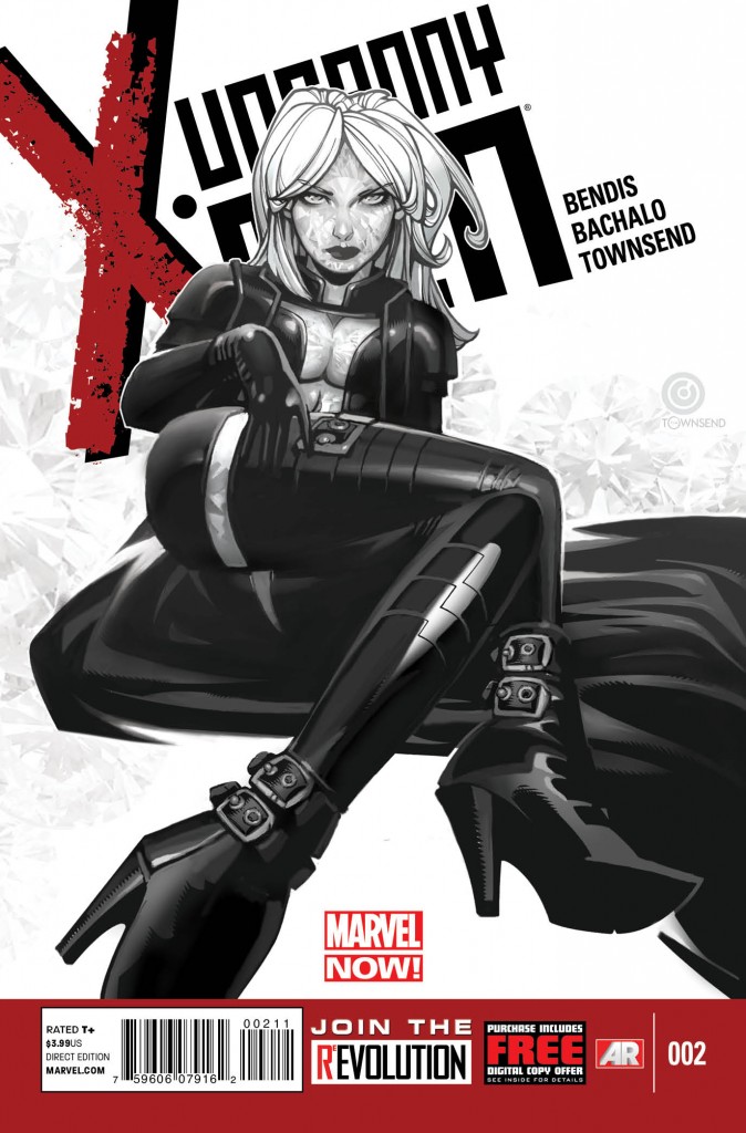 Emma Frost is decidedly more self-critical in this issue than the cover might suggest.