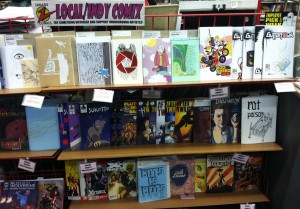 Zanadu has a special section spotlighting local and independent comics.