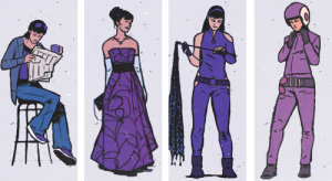 Kate Bishop's Array of Realistic Clothes  