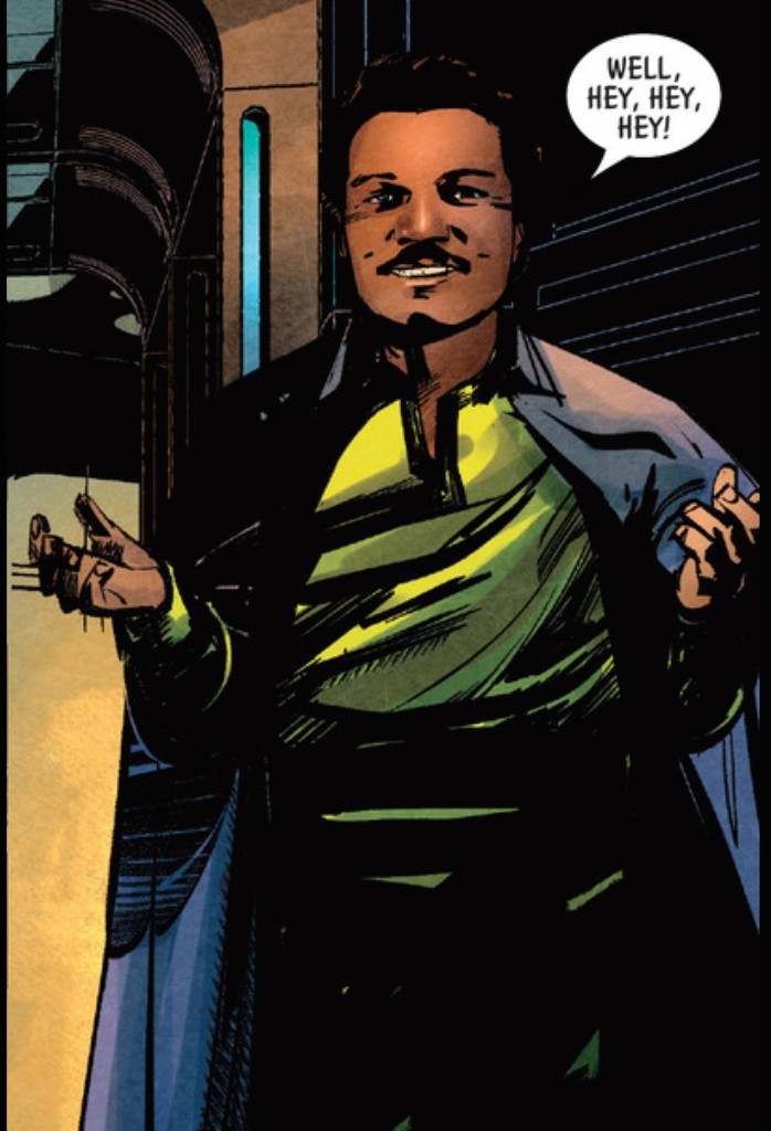 Lando's default mode is to flirt his way out of danger.