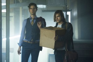 THE MAGICIANS -- "Consequences of Advanced Spellcasting" Episode 103 -- Pictured: (l-r) Hale Appleman as Eliot, Jason Ralph as Quentin -- (Photo by: Carole Segal/Syfy)