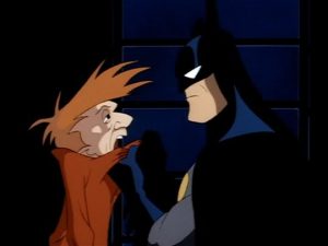 Batman vs Jonathan Crane in the final scenes of Never Fear