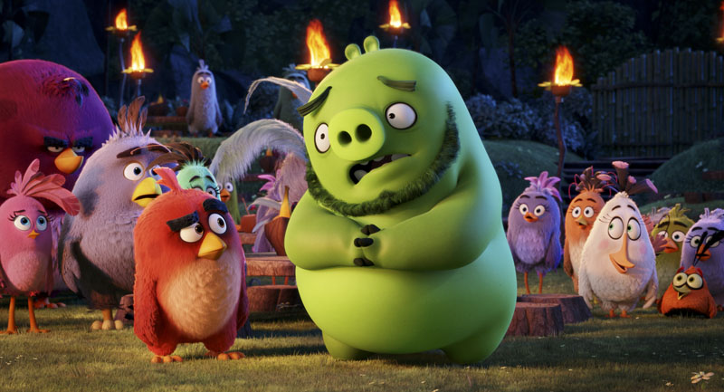 Red (Jason Sudeikis) and Leonard (Bill Hader) in Columbia Pictures and Rovio Animation's ANGRY BIRDS.