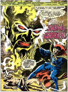 Doctor Strange v. Shuma Gorath - the Book takes on a more Horror Vibe